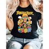 Женская футболка с графикой Fraggle Rock - Мягкая смесовая хлопковая ткань, Повседневная с коротким рукавом и круглым вырезом, с ярким мультяшным дизайном