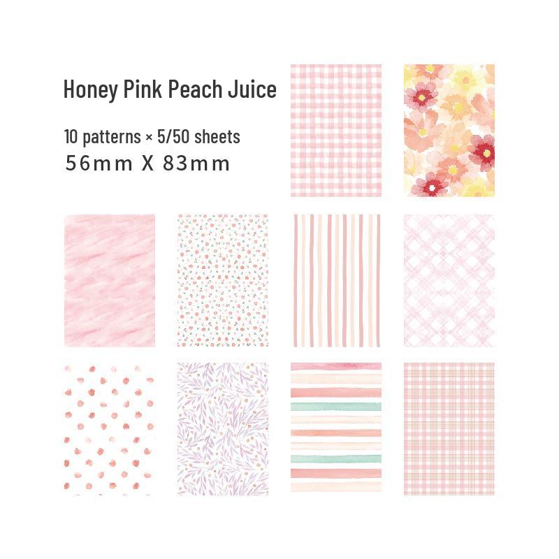 Набор бирок для DIY-журнала и бумаги для заметок Yanji Sweet Literary Lace Plaid