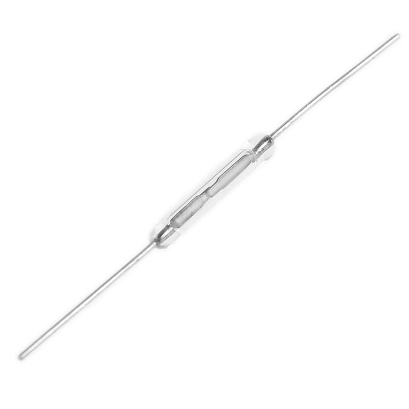 10Pcs 14Mm Glass Magnetic Induction Reed Switch Magswitch Normally Open No