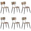VidaXL 6x Dining Chairs Dinner Chairs Dining Room Seats Kitchen Furniture Home Meal Interior Wood 3056369