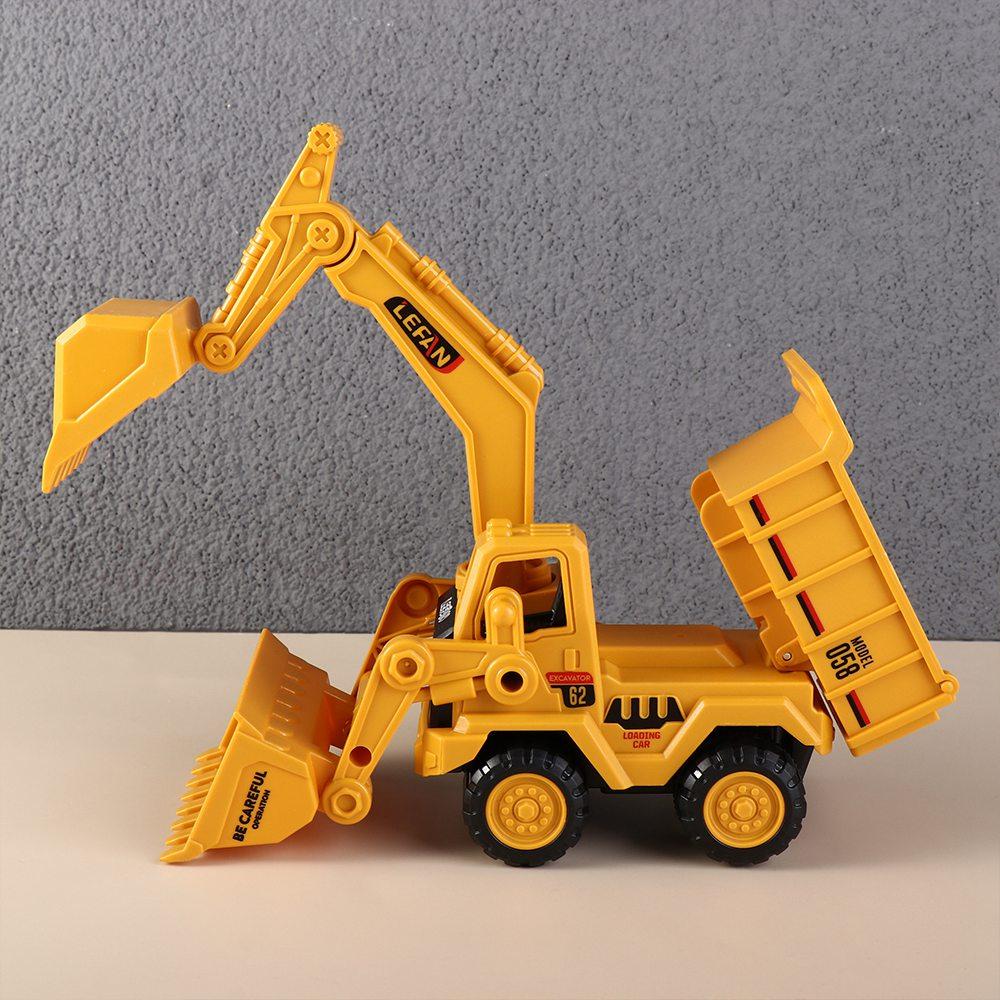 Vehicles Toy Engineering Car Toy Yellow Children Excavator Toy Dump Truck Model Toy  Parent-child