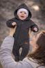 Newborn Jumpsuit 56 With Zipper Transitional Spring Autumn Anthracite
