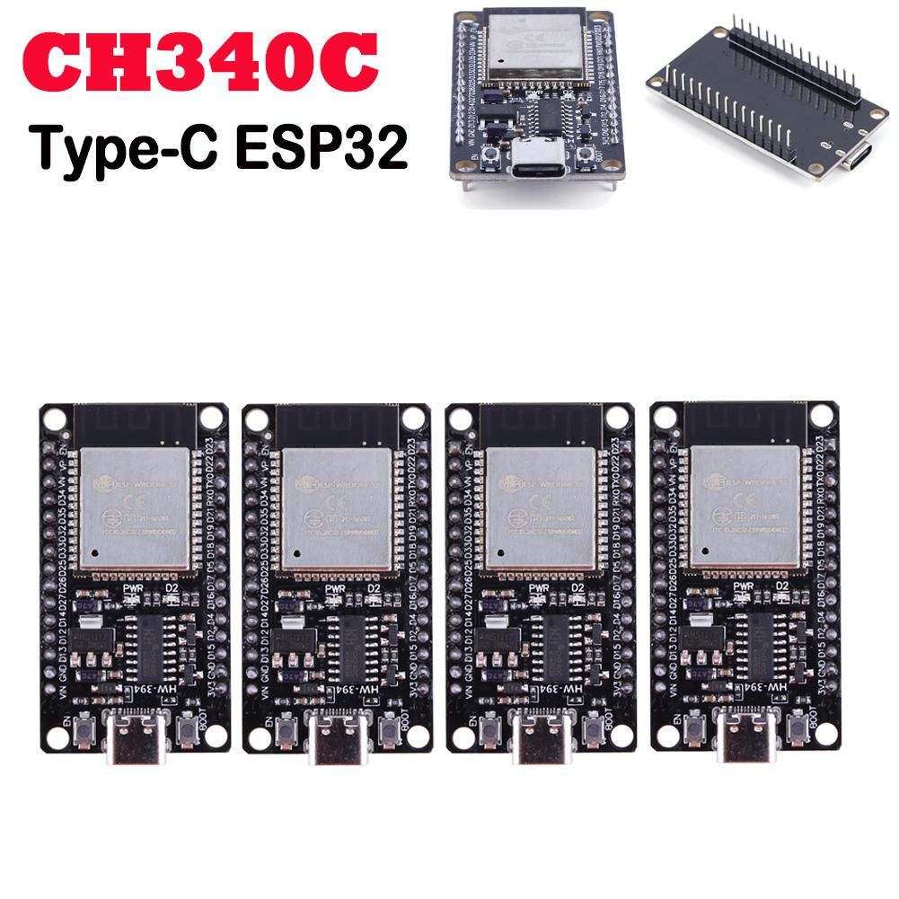 ESP32 Плата разработки 32 Мбит Беспроводной модуль 5 В TYPE-C CH340C Сверхнизкое энергопотребление Модуль платы разработки