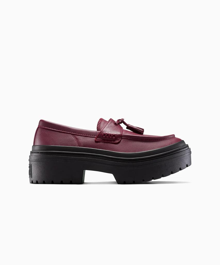 Converse Chuck Taylor All Star Rugged Heel Loafers Leather Deep Bordeaux A14708C
