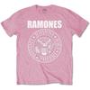 Детская футболка Ramones Boys с президентской печатью розовая