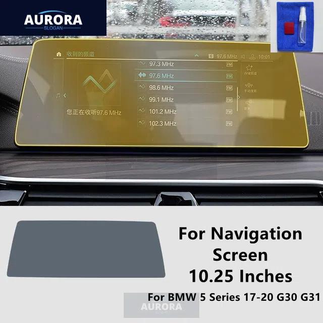For BMW 5 Series 17-22 G30 G31 Dashboard,Navigation Screen Transparent TPU Protective Film Anti-scratch Repair Film Accessories