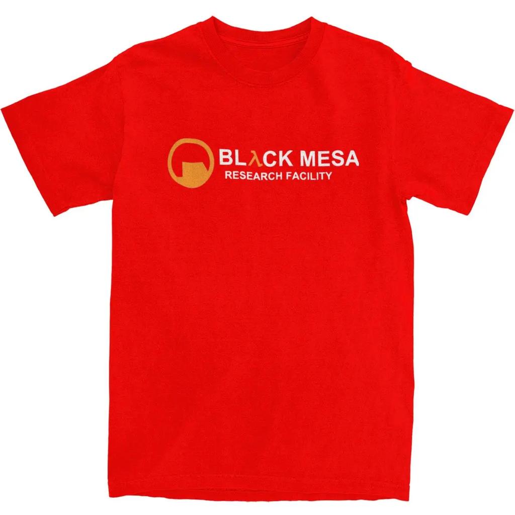 Мужская футболка BLACK MESA Видеоигры Halfs Lifes Футболки Мода Летняя футболка Винтажный узор Хлопковые топы Идея для подарка