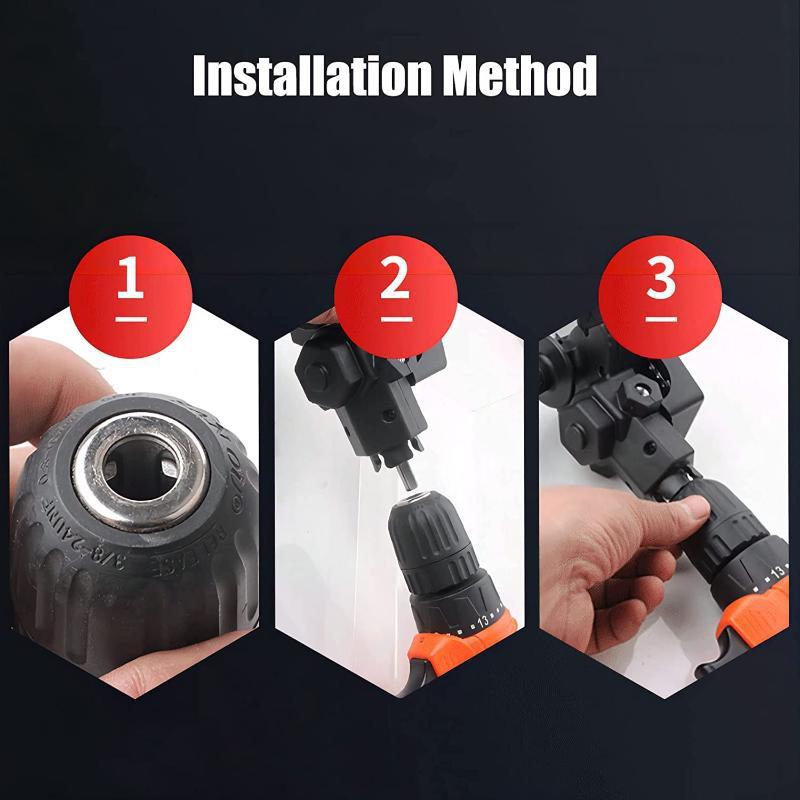 4-дюймовая насадка для бензопилы, кронштейн для ручной бензопилы, совместимый с электрической дрелью 1/4–1/2 дюйма для обрезки ветвей деревьев, резки древесины