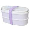 Kamio Japan Lunch Box, Oval, 2-Tier Microwaveable Lunch Box, Mochipan, 224191