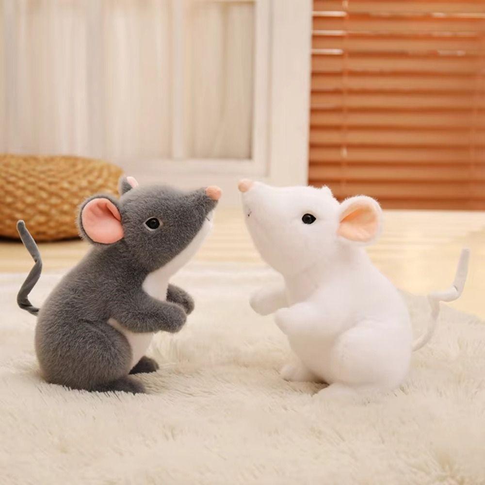 Lifelike Little Mouse Simulated Mouse Plush Doll 27CM Mouse Plush Toys Desktop Pets