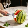 Нож для нарезки арбуза с нескользящей ручкой, многофункциональный, из пищевой нержавеющей стали, инструмент для кухни, магазина, дыни