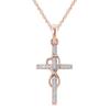 Classic Women Crystal Cross Necklace For Women fASHION Heart Infinity Pendant Necklace Religious Jewelry Christian Baptism Gift