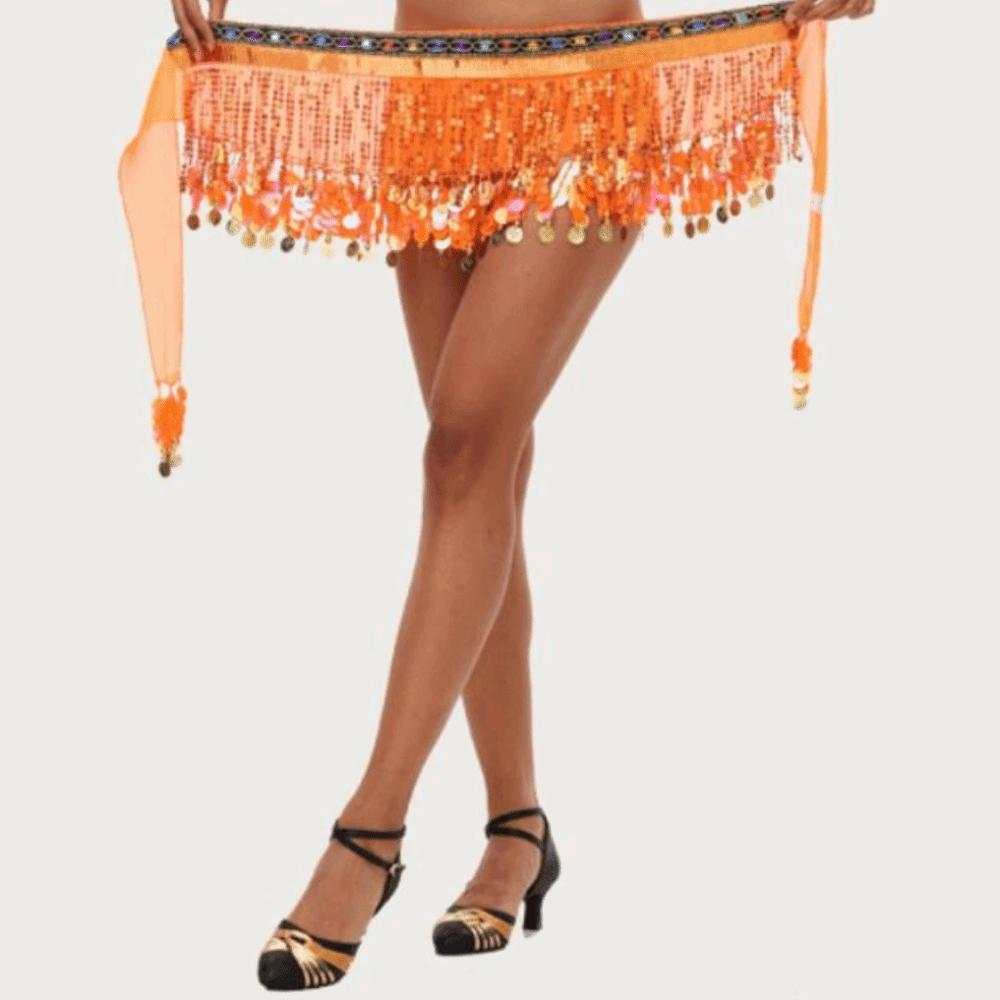 Glitter Sequins Belly Dance Belt Creative Hip Scarf Skirt Belly Dance Hip Scarf Women