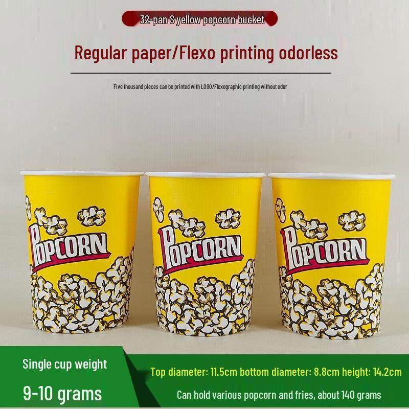 Commercial Disposable Popcorn Buckets & Cups