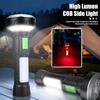 Мощный светодиодный COB фонарик, USB-перезаряжаемый, 11 режимов освещения, лампа с магнитом на хвосте, для наружного кемпинга, аварийный фонарь