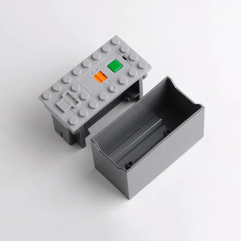 MOC Перезаряжаемый батарейный блок с многофункциональным регулятором скорости для AA/AAA/литиевых батарей - Совместим с техническими строительными блоками