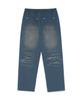CRITIC Spray Dyeing Set Up Sweatpants Blue