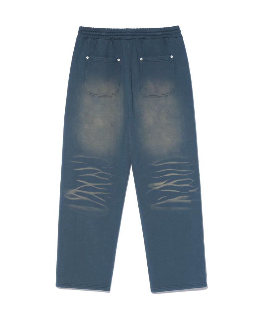 CRITIC Spray Dyeing Set Up Sweatpants Blue