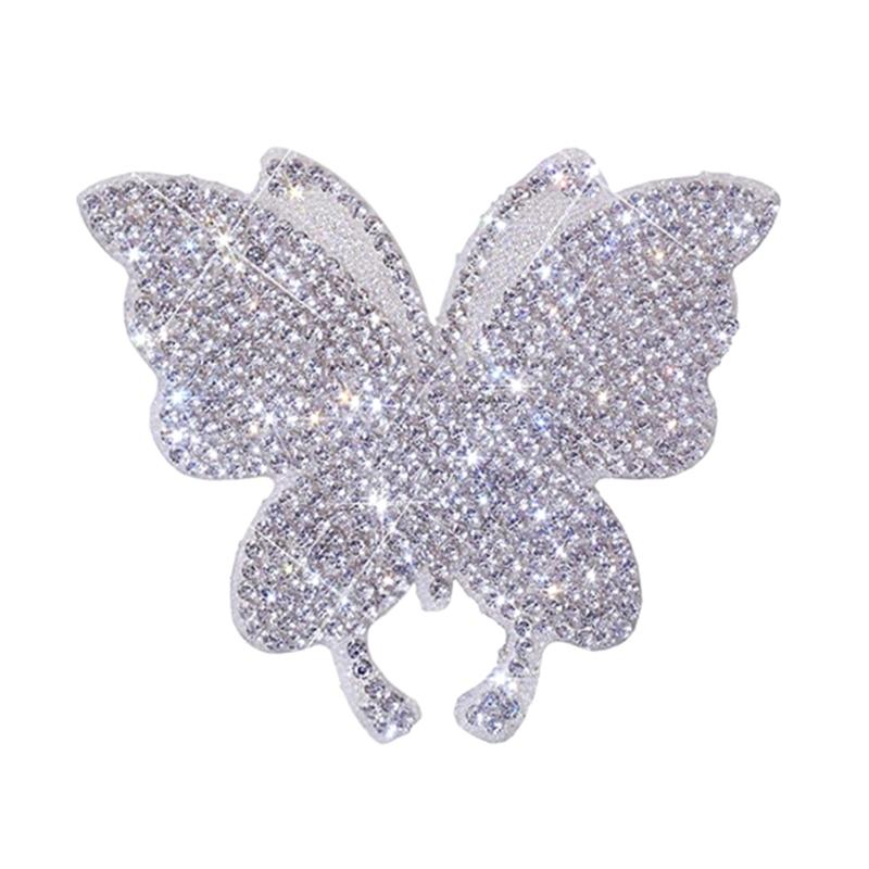 Shimmering Rhinestones Butterfly Car Sticker Sparklings Crystal Decal for Bumpers Window Laptop& DIY Auto Accessories