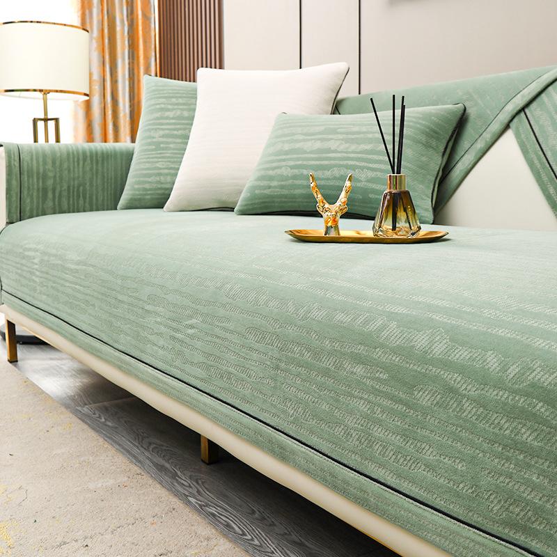 Современное однотонное диванное полотенце, зимние чехлы для диванов из синели для гостиной, противоскользящие мягкие диванные подушки, домашний угловой диван, полотенце