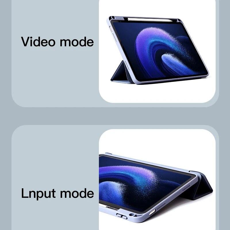 Кожаный чехол для планшета для Xiaomi Pad 5 6 Max, чехол MI Pad 5Pro 6 Pro Redmi Pad 10,61, чехол с держателем для карандашей, чехол для планшета SE, слот для ручки 11 Pulgadas
