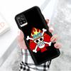 Черный чехол для Xiaomi Redmi 13C Note 9 iPhone XR 7 8 14 15 11 12 13 X XS Pro Max Samsung A25 S23 S24 FE Ultra Plus One Piece Pirate Flags