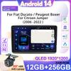 Android 14 для Fiat Ducato Peugeot Boxer Citroen Jumper 2 2006-2022 Авто Радио Carplay Мультимедийный Плеер Навигация Нет 2din DVD
