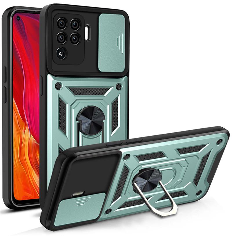 Противоударный чехол для OPPO A94 4G A93 F17 F19 Pro, магнитный автомобильный держатель, задняя крышка с кольцом для Reno 4 5 Lite, защитный чехол для камеры
