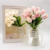 Искусственные цветы Имитация букета цветов Лампа Имитация букета тюльпанов Бытовая атмосфера