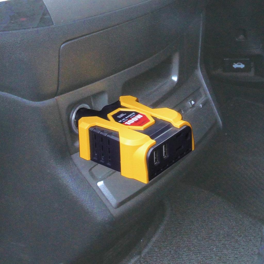 Ohashi Sangyo BAL 2801 DC/AC Inverter, Square Wave, For DC12V Cars, Rated Output: 100W