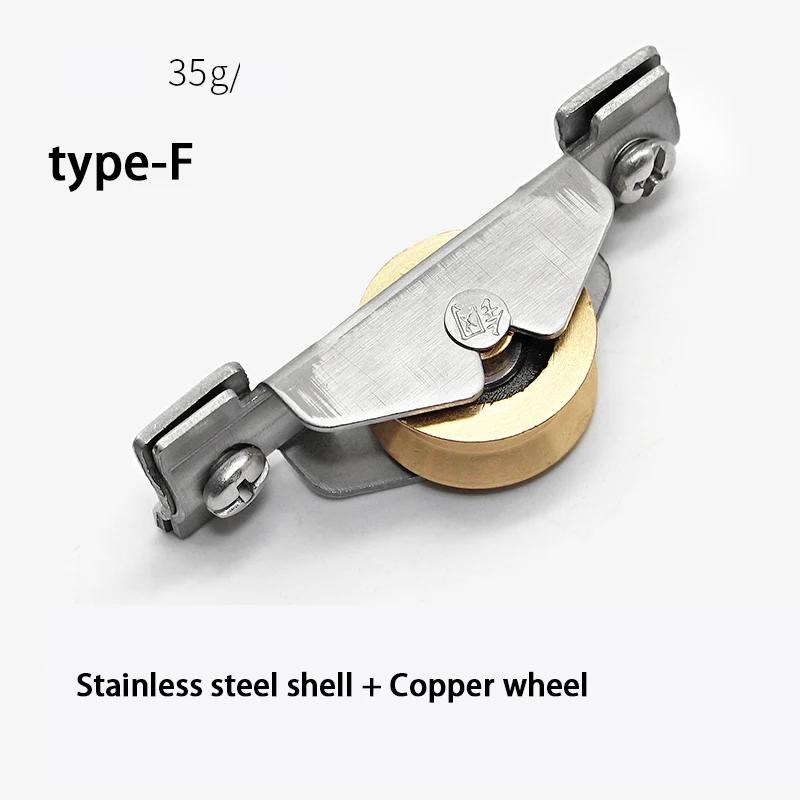 4 шт. Раздвижные двери Оконный шкив Бесшумный несущий ролик Вогнутое колесо Винтажные алюминиевые окна/Дверные раздвижные ролики на заказ