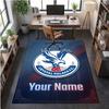 Crystal Velvet Rug Crystal Palace Print Custom Name Text Floor Mat Home Decor