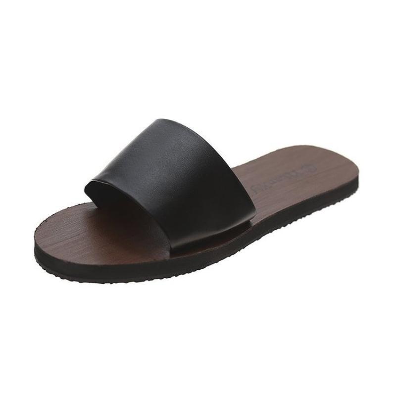 Женские сандалии 2024 года, летние повседневные удобные пляжные тапочки, модные сандалии на плоской подошве, женские уличные тапочки с закрытым носком Zapatillas Muje