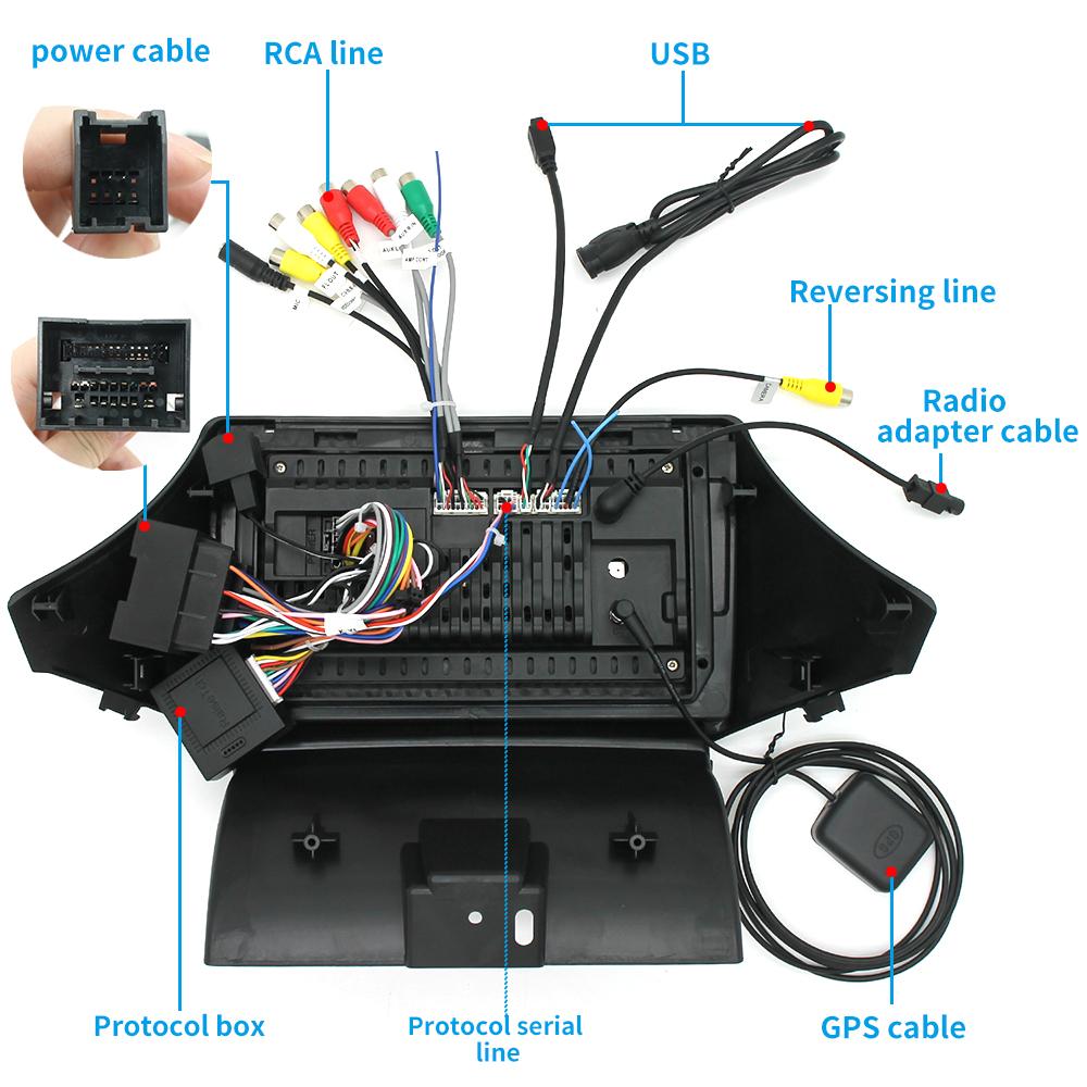 9" Android 12.0 Стереомагнитола GPS-навигация FM 1+16 ГБ Для Chevy Orlando 2010-2016