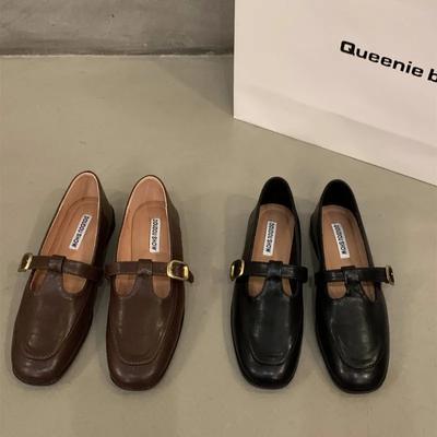 Мода Comemore 2025 Весна Женские Балетки Туфли Мэри Джейн Мода Мелкие Женские Уличные Балетки Женский Комфорт Уличные Повседневные Лоферы Обувь