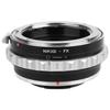 Fikaz NIK(G)-FX Aluminium Alloy Lens Mounting Adapter Ring for Nikon GSD Lens To for Fuji FX