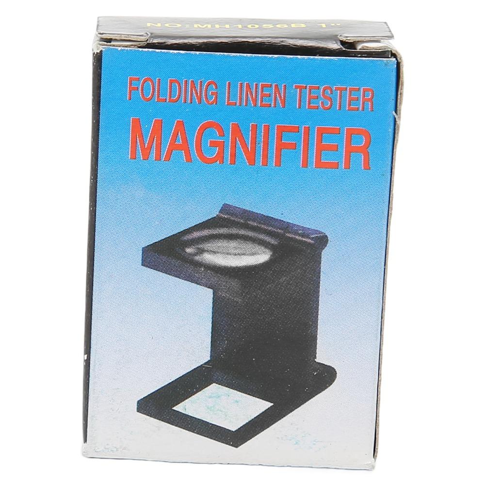 Three Fold Scale Magnifier 10X Magnification Optical Viewer Jewelry Magnifier Coin Identifying