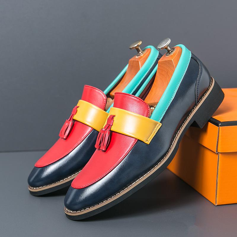 British Style Fashion Wedding Shoes for Men Pointed Toe Leather Dress Shoes Size 38-48 Luxury Shoes Men Zapatos De Vestir Hombre