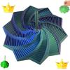 ПЛА Расширенная Сенсорная Игрушка-Спиннер Звезда 3D Печатная Вращающаяся Спираль Фрактал Шестиугольник Снятие Стресса С Ручками