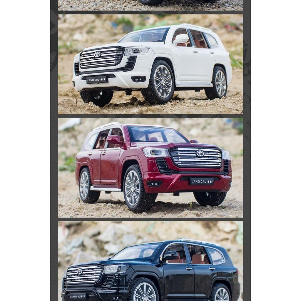 1/24 Toyota LAND CRUISER LC300 Металлическая модель автомобиля Литьевой металл Игрушка Внедорожник Модель автомобиля Симуляция Подарок