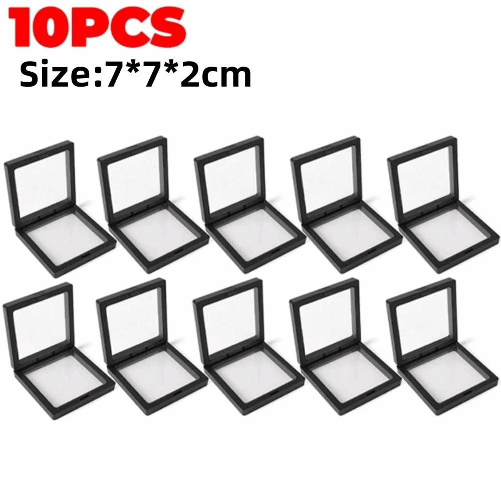 10Pcs Plastic PE Film Storage Box Suspension Jewelry Case Jewelry Retail Packaging