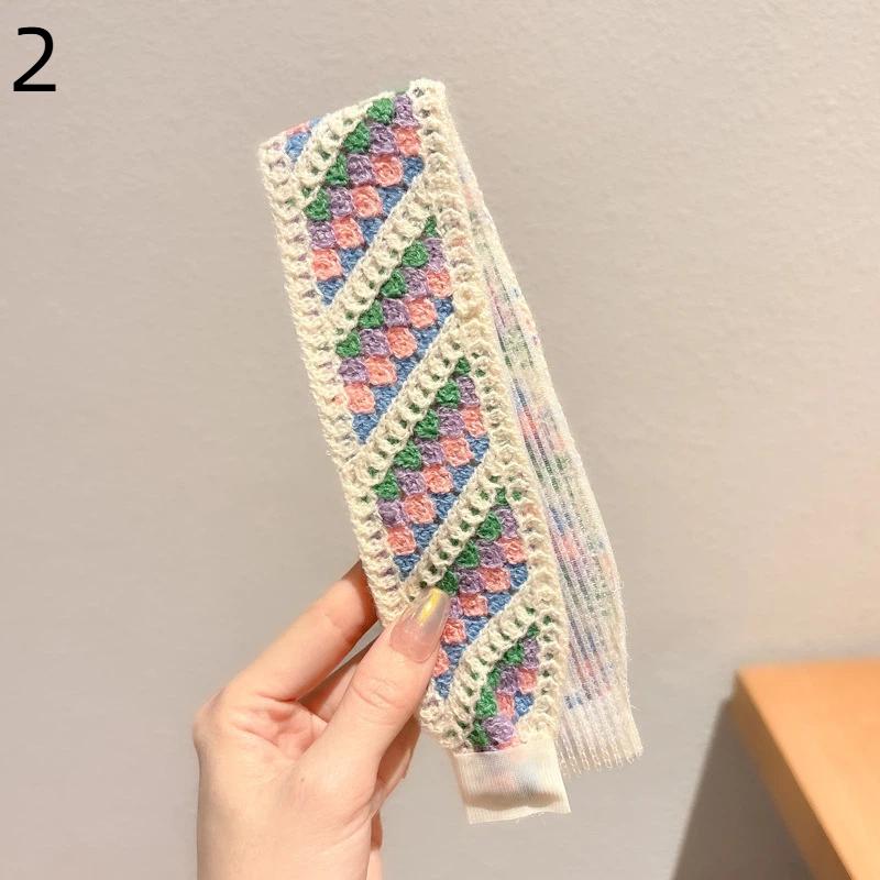 Soft and Comfortable Vintage Knitted Hair Hoops for Girls Daily Accessories