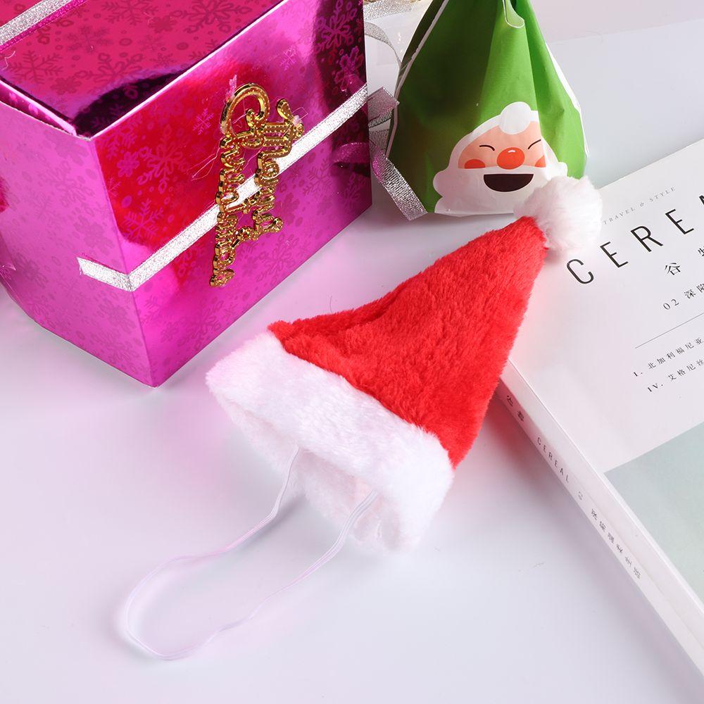 Cute Holiday Costume Headwear Santa Claus Animal Cap Cat Dog Christmas Pet Hat