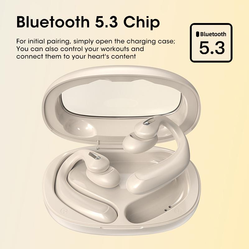 For Niye 2025 OWS Wireless Bluetooth Earhook Sports Headset Air Conduction Bluetooth 5.3 TWS Earphones with Mic