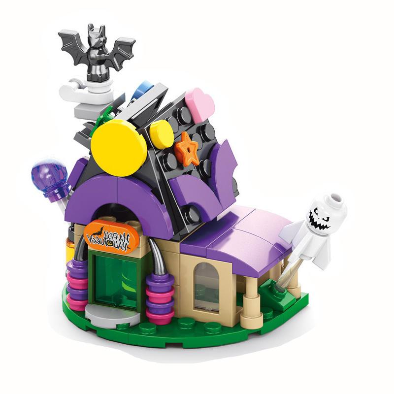 Набор конструктора MOC Bricks Игрушки DIY Тыквенная Голова на Хэллоуин Набор Строительных Блоков Фигурки Скелета Солдата Рождественский Подарок на Хэллоуин для Детей