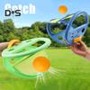 Catch And Throw Ball Game Outdoor Toss And Catch Ball Set with 2 Launchers And 4 Balls Beach Pool Yard Paddle Ball Set for Family Fun