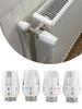 4pcs Thermostatic Temperature Control Valve Head M30x1.5 Radiator Valve Heating Anti-Freeze Protection For Home Improvement