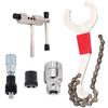 EU SOU Bicycle Tools 5 Piece Set Repair Tools Multi Tool Wrench Maintenance Bottom Bracket Sprocket Crank Puller Chain Cutter Piece (5 Set)