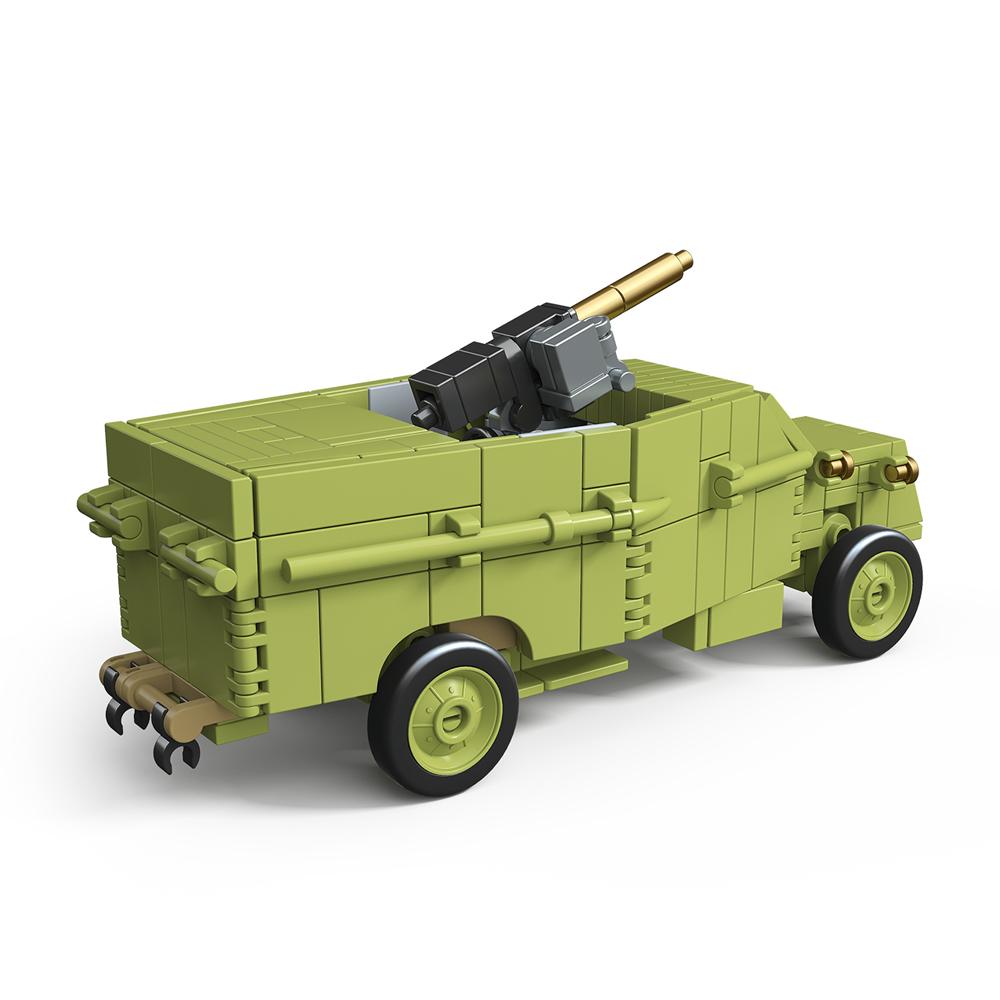295pcs Army Building Blocks Set Armoured AA Lorry Armored Vehicle Bricks City Construction Toy For Children
