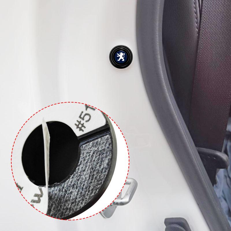 Car Door Anti-Collision Silicone Pads Shock Absorber Gasket For Peugeot 407 3008 307 308 206 508 208 207 607 106 301 408 5008